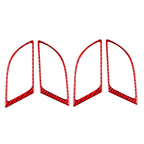 4 PCS Set for Honda CRV 2007-2011 Carbon Fiber Car Inner Handle Frame Decorative Sticker,Left and Right Drive Universal, Inner Handle Frame