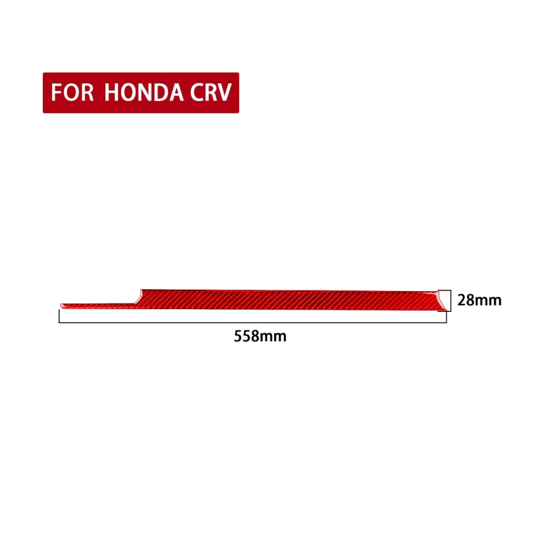 For Honda CRV 2007-2011 Carbon Fiber Car Co-pilot Center Control Trim Decorative Sticker,Right Drive, Co-pilot Center Control Trim,Right Drive