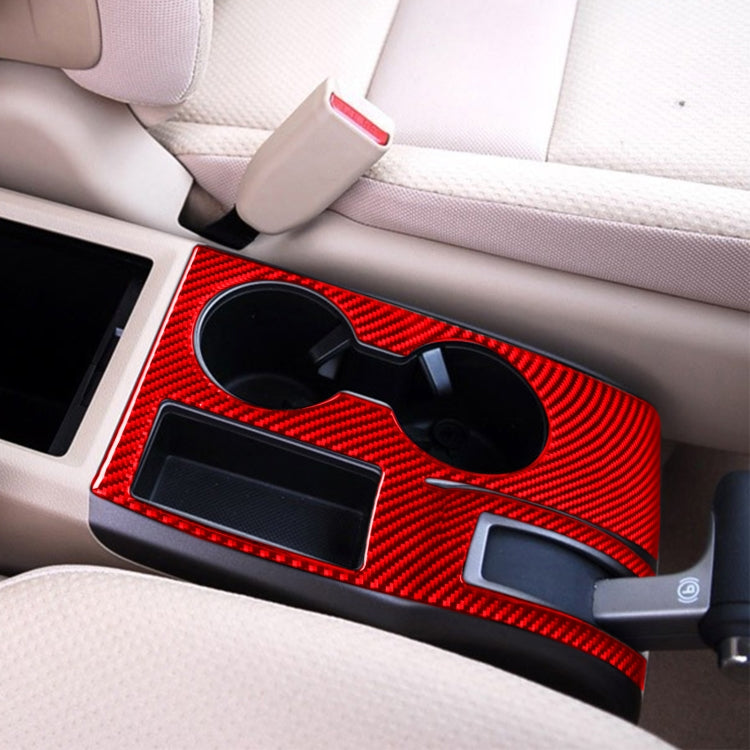 For Honda CRV 2007-2011 Carbon Fiber Car Water Cup Holder Panel Decorative Sticker, Right Drive, Car Water Cup Holder Panel, Right Drive