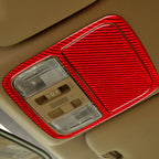 2 PCS Set  for Honda CRV 2007-2011 Carbon Fiber Car Front Reading Light Panel Decorative Sticker,Left and Right Drive Universal, Car Front Reading Light Panel