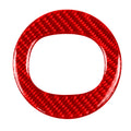 Car Carbon Fiber Steering Wheel Decorative Sticker for Mazda CX-5 2017-2018, Left and Right Drive, Steering Wheel