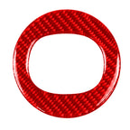 Car Carbon Fiber Steering Wheel Decorative Sticker for Mazda CX-5 2017-2018, Left and Right Drive, Steering Wheel