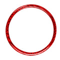 Car Carbon Fiber Steering Wheel Decorative Sticker for Mazda 3 Axela 2017-2018, Left and Right Drive, Steering Wheel for Mazda 3