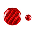 Car Carbon Fiber Multimedia Buttons Decorative Sticker for Mazda 3 / 6 / CX-9 / CX-5, Left and Right Drive, Multimedia Buttons