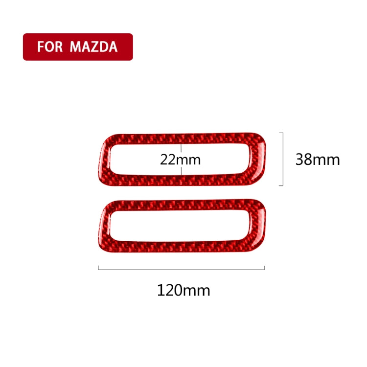 Car Carbon Fiber A-pillar Air Outlet Decorative Sticker for Mazda CX-5 2017-2018, Left and Right Drive, A-pillar Air Outlet