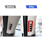 Car Carbon Fiber A-pillar Air Outlet Decorative Sticker for Mazda CX-5 2017-2018, Left and Right Drive, A-pillar Air Outlet