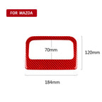 Car Carbon Fiber Rear Air Outlet Decorative Sticker for Mazda CX-5 2017-2018, Left and Right Drive, Rear Air Outlet