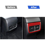 Car Carbon Fiber Rear Air Outlet Decorative Sticker for Mazda CX-5 2017-2018, Left and Right Drive, Rear Air Outlet