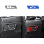 Car Carbon Fiber Headlight Decorative Sticker for Mazda CX-5 2017-2018, Left and Right Drive, Headlight