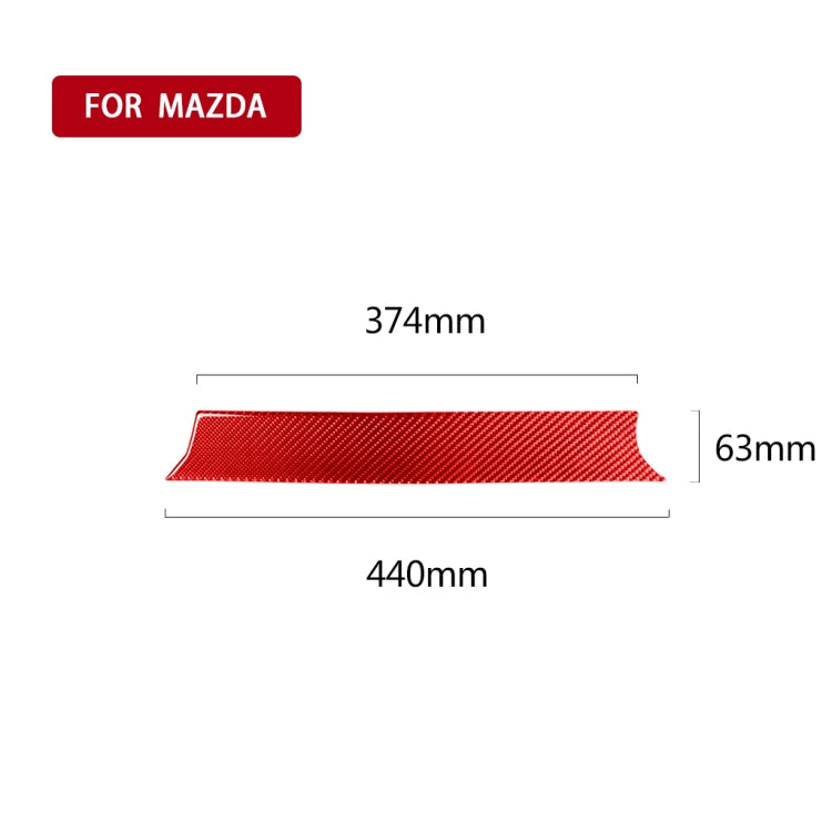 Car Carbon Fiber Dashboard Panel Decorative Sticker for Mazda CX-5 2017-2018, Left and Right Drive, Dashboard Panel