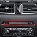 Car Carbon Fiber Central Control Panel Decorative Sticker for Mazda CX-5 2017-2018, Left and Right Drive, Central Control Panel