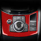 Car Carbon Fiber Handbrake Panel Decorative Sticker for Mazda CX-5 2017-2018, Right Drive, Handbrake Panel, Right Drive