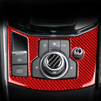 Car Carbon Fiber Handbrake Panel Decorative Sticker for Mazda CX-5 2017-2018, Left Drive, Handbrake Panel, Left Drive