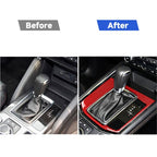Car Carbon Fiber Gear Panel Decorative Sticker for Mazda CX-5 2017-2018, Right Drive, Gear Panel, Right Drive