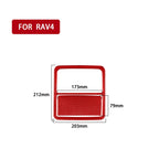 Car Carbon Fiber Front Reading Light Panel Decorative Sticker for Toyota RAV4 2006-2013, Left and Right Drive, Front Reading Light Panel