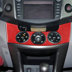 Car Carbon Fiber Central Control Switch Panel Decorative Sticker for Toyota RAV4 2006-2013, Left and Right Drive, Central Control Switch Panel