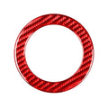 Car Carbon Fiber Steering Wheel Decorative Sticker for Toyota RAV4 2006-2013, Left and Right Drive, Steering Wheel
