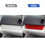 Car Carbon Fiber Passenger Center Control Panel Decorative Sticker for Toyota RAV4 2006-2013, Left Drive, Passenger Center Control Panel, Left Drive