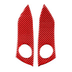 Car Carbon Fiber Warning Light Switch Panel Decorative Sticker for Toyota RAV4 2006-2013, Left and Right Drive, Warning Light Switch Panel