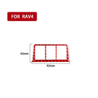 Car Carbon Fiber Headlight Switch Frame Decorative Sticker for Toyota RAV4 2006-2013, Left and Right Drive, Headlight Switch Frame