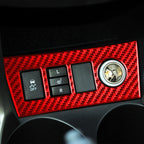 Car Carbon Fiber Cigarette Lighting Panel Decorative Sticker for Toyota RAV4 2006-2013, Left and Right Drive, Cigarette Lighting Panel