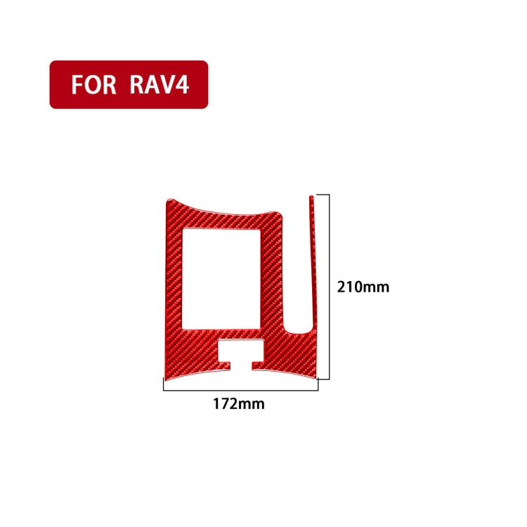 Car Carbon Fiber Handbrake Panel Decorative Sticker for Toyota RAV4 2006-2013, Right Drive, Handbrake Panel, Right Drive