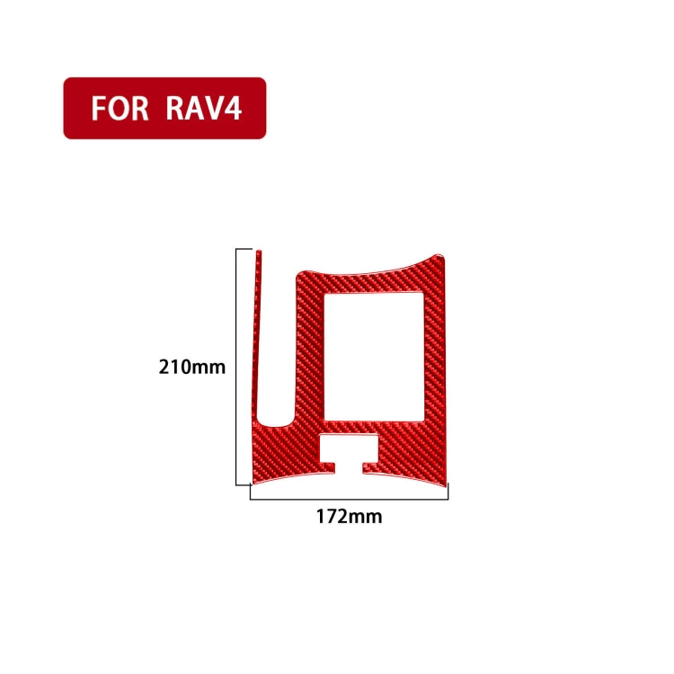 Car Carbon Fiber Handbrake Panel Decorative Sticker for Toyota RAV4 2006-2013, Left Drive, Handbrake Panel, Left Drive