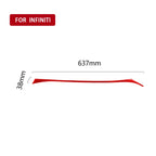 Car Carbon Fiber Dashboard Right Side Decorative Sticker for Infiniti Q50 2014-2020, Right Drive, Dashboard Right Side, Right Drive