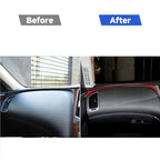 Car Carbon Fiber Dashboard Right Side Decorative Sticker for Infiniti Q50 2014-2020, Right Drive, Dashboard Right Side, Right Drive