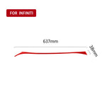 Car Carbon Fiber Dashboard Right Side Decorative Sticker for Infiniti Q50 2014-2020, Left Drive, Dashboard Right Side, Left Drive