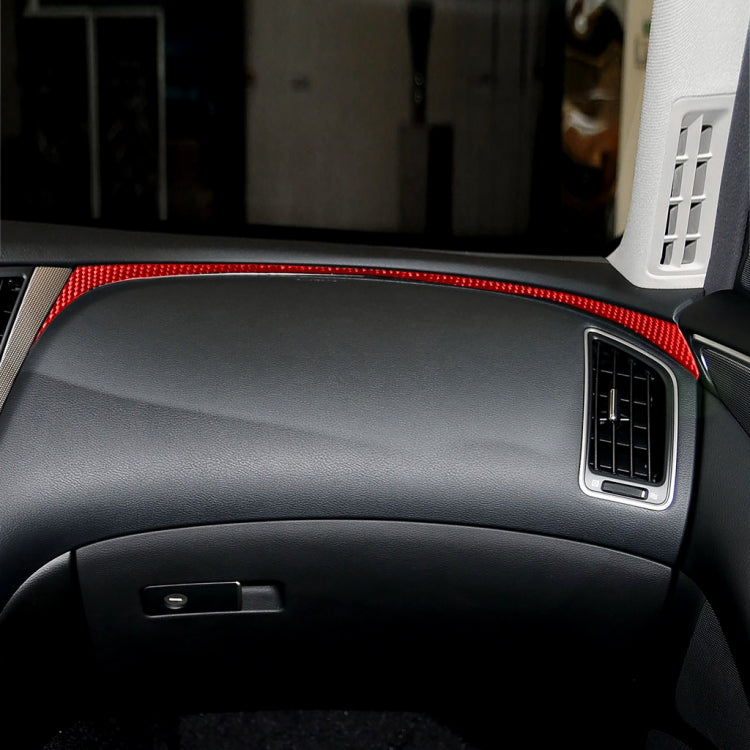 Car Carbon Fiber Dashboard Right Side Decorative Sticker for Infiniti Q50 2014-2020, Left Drive, Dashboard Right Side, Left Drive