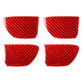 Car Carbon Fiber Inside Door Bowl Decorative Sticker for Infiniti Q50 2014-2020, Left and Right Drive, Inside Door Bowl