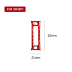 Car Carbon Fiber Rear Air Outlet Decorative Sticker for Infiniti Q50 2014-2020, Left and Right Drive, Rear Air Outlet