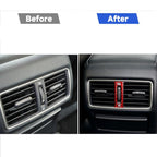 Car Carbon Fiber Rear Air Outlet Decorative Sticker for Infiniti Q50 2014-2020, Left and Right Drive, Rear Air Outlet