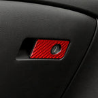 Car Carbon Fiber Front Passenger Seat Handle Box Decorative Sticker for Infiniti Q50 2014-2020, Right Drive, Front Passenger Seat Handle Box, Right Drive