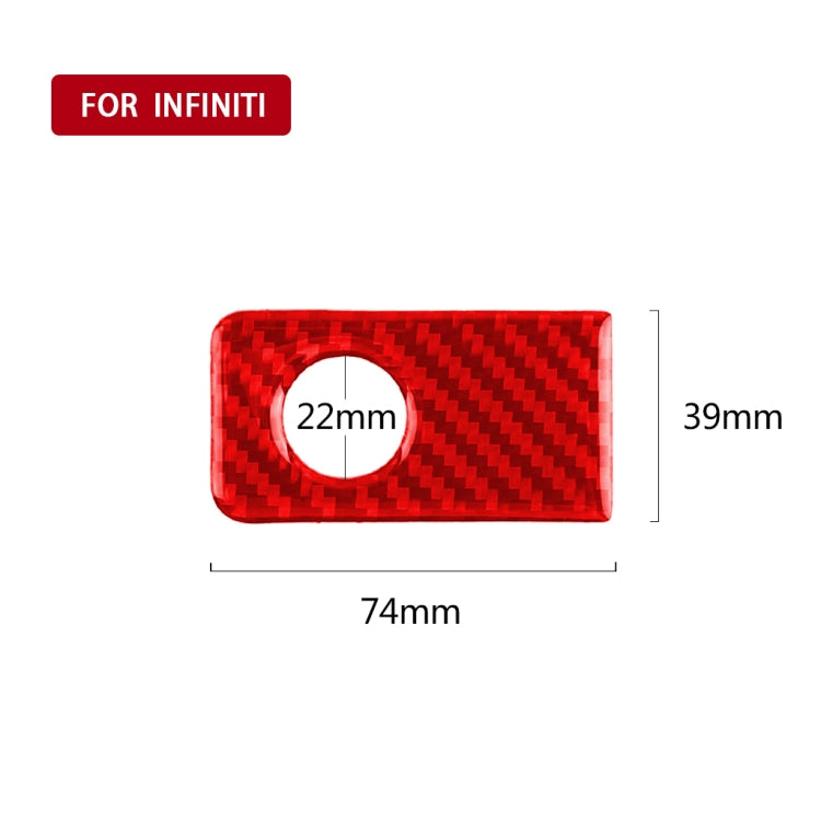 Car Carbon Fiber Front Passenger Seat Handle Box Decorative Sticker for Infiniti Q50 2014-2020, Left Drive, Front Passenger Seat Handle Box, Left Drive
