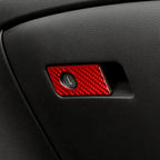 Car Carbon Fiber Front Passenger Seat Handle Box Decorative Sticker for Infiniti Q50 2014-2020, Left Drive, Front Passenger Seat Handle Box, Left Drive
