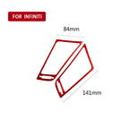 Car Carbon Fiber Central Air Outlet Decorative Sticker for Infiniti Q50 2014-2020, Left and Right Drive, Central Air Outlet