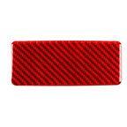 Car Carbon Fiber Rear Ashtray Panel Decorative Sticker for Infiniti Q50 2014-2020, Left and Right Drive, Rear Ashtray Panel
