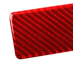 Car Carbon Fiber Rear Ashtray Panel Decorative Sticker for Infiniti Q50 2014-2020, Left and Right Drive, Rear Ashtray Panel