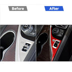 Car Carbon Fiber Driver Panel Decorative Sticker for Infiniti Q50 2014-2020, Right Drive, Driver Panel, Right Drive