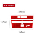 Car Carbon Fiber B Style CD Console Panel Decorative Sticker for Infiniti Q50 2014-2020, Right Drive, B Style CD Console Panel, Right Drive