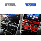 Car Carbon Fiber A Style CD Console Panel Decorative Sticker for Infiniti Q50 2014-2020, Right Drive, A Style CD Console Panel, Right Drive