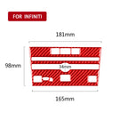 Car Carbon Fiber A Style CD Console Panel Decorative Sticker for Infiniti Q50 2014-2020, Left Drive, A Style CD Console Panel, Left Drive