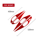 Car Carbon Fiber B Style Door Handle Panel Decorative Sticker for Infiniti Q50 2014-2020, Left Drive, B Style Door Handle Panel, Left Drive