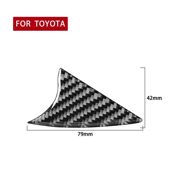 Car Carbon Fiber Air Conditioner Switch Decorative Sticker for Toyota Highlander 2014-2019, Left Drive, Air Conditioner Switch