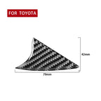 Car Carbon Fiber Air Conditioner Switch Decorative Sticker for Toyota Highlander 2014-2019, Left Drive, Air Conditioner Switch
