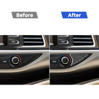 Car Carbon Fiber Air Conditioner Switch Decorative Sticker for Toyota Highlander 2014-2019, Left Drive, Air Conditioner Switch