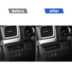 Car Carbon Fiber Driver Card Slot Panel Decorative Sticker for Toyota Highlander 2014-2019, Left Drive, Driver Card Slot Panel