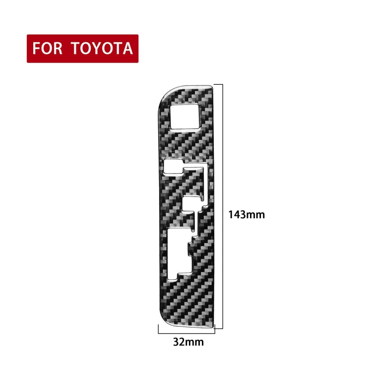 Car Carbon Fiber Gear Indicator Decorative Sticker for Toyota Highlander 2014-2019, Left Drive, Gear Indicator